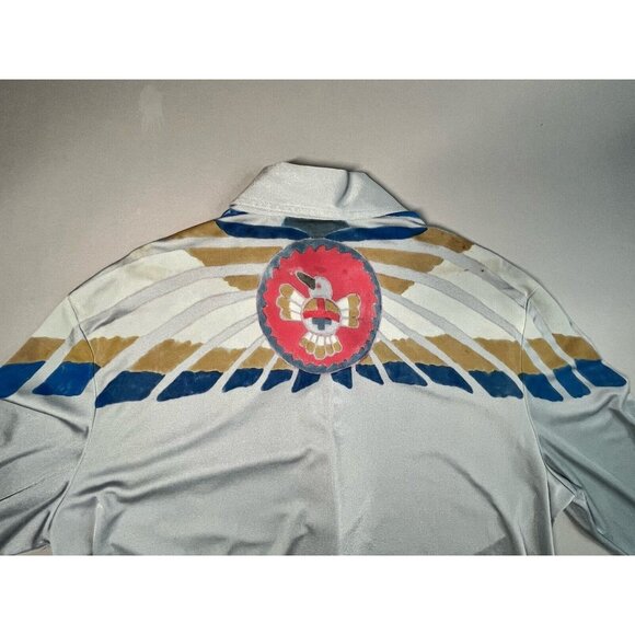 Nik Nik Vintage Disco Shirt Italy Southwestern Native American Thunderbird XL - Picture 1 of 14
